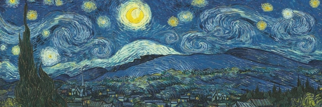 Panoramatické puzzle Hvězdná noc 1000 dílků