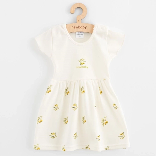 Kojenecké šaty z bio bavlny s krátkým rukávem New Baby Olivy