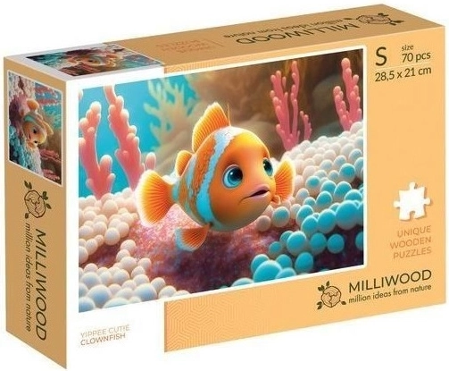 Milliwood Yippee cutie klaun očkatý – dřevěné puzzle