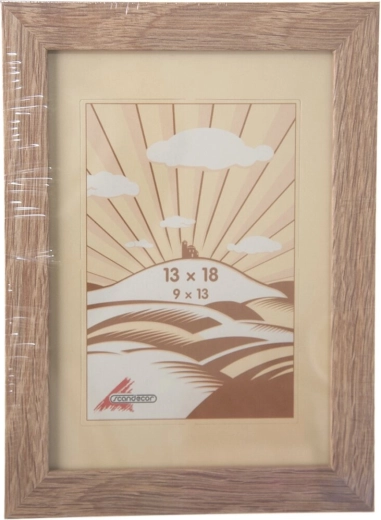 Dřevěný fotorámeček béžový 13 × 18 cm