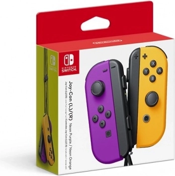 Joy-Con ovladače Neon Purple/Neon Orange pro Nintendo Switch (použité)