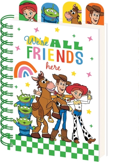 Toy story kroužkový blok a5 se záložkami