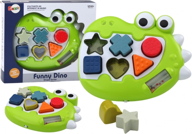 Smyslový sorter dinosaurus s melodiemi pro nejmenší