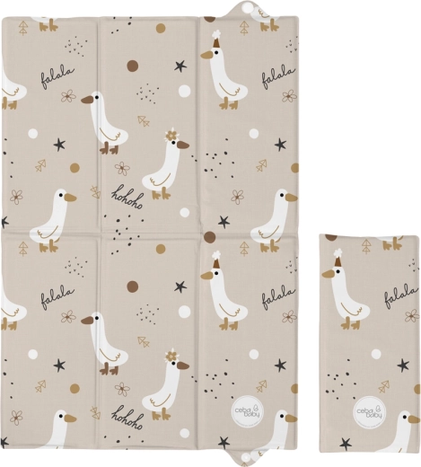 Ceba Baby cestovní skládací přebalovací podložka Basic Crazy Ducks 60 × 40 cm