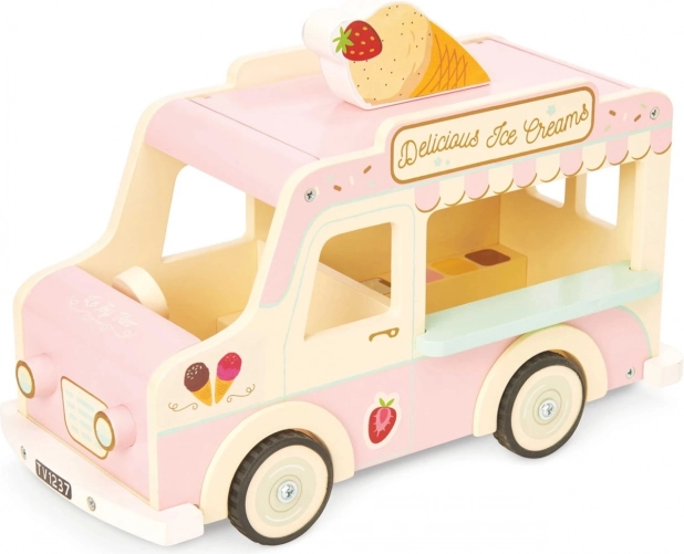 Le toy van dřevěný zmrzlinový vůz