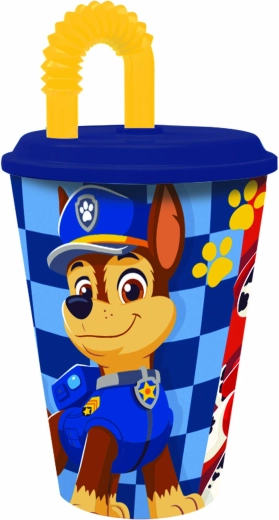 Kelímek s brčkem PAW Patrol 430 ml plastový