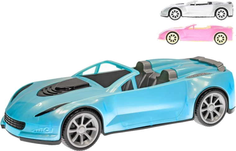 Plastový kabriolet pro děti 39 cm s volnoběhem