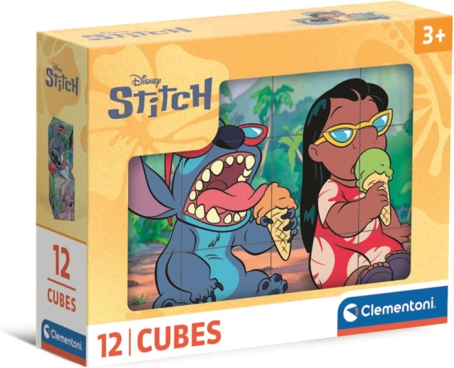 Puzzle kostky 12 ks DISNEY STITCH od Clementoni