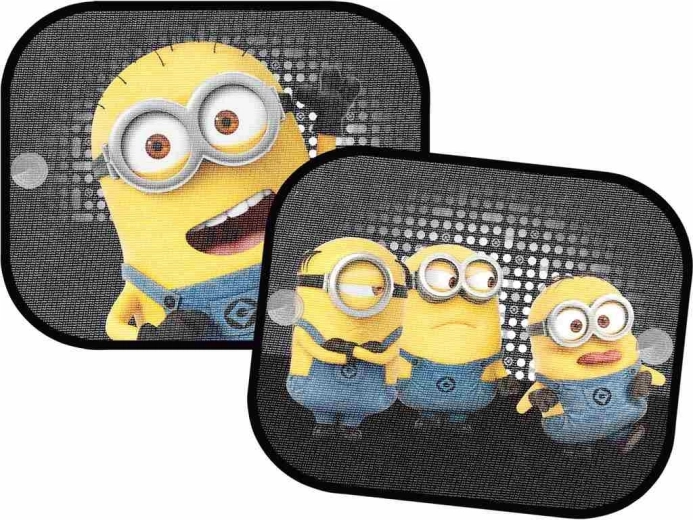 Sluneční clony do auta Minions 2 ks