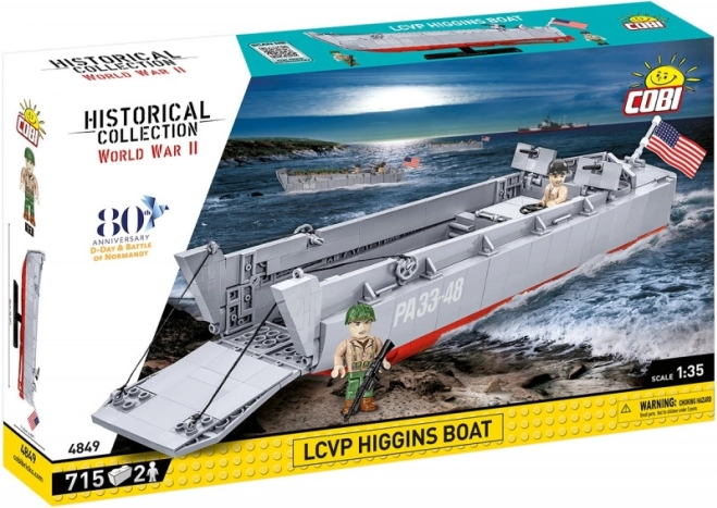 Stavebnice COBI LCVP Higgins Boat – historická vyloďovací loď 1:35