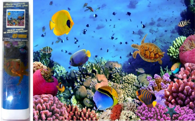 Diamantové malování Život na útesu 30 × 40 cm