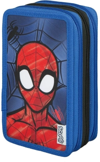 Spider-Man třípatrový školní penál s výbavou - 1 kus