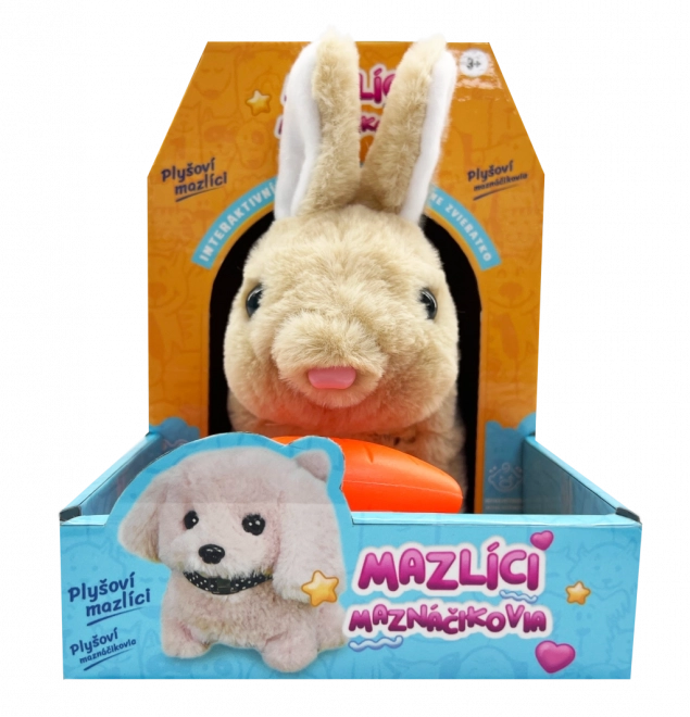 Interaktivní plyšový králíček s mrkvičkou