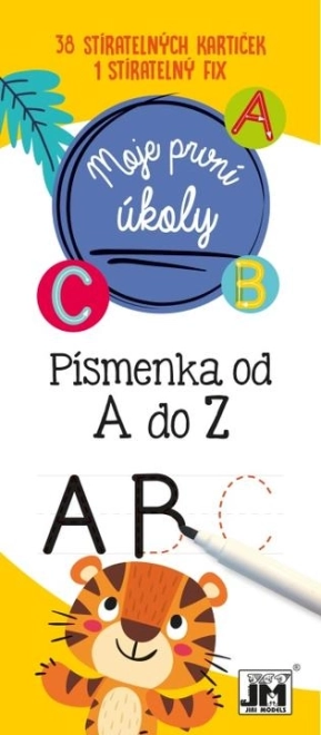 Moje první úkoly – písmenka A–Z, sada smazatelných kartiček