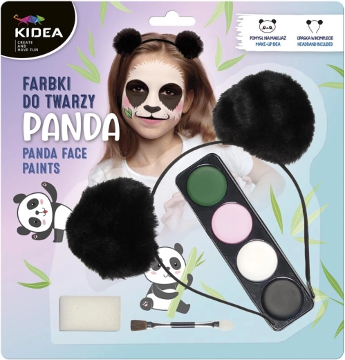 Sada barev na obličej panda
