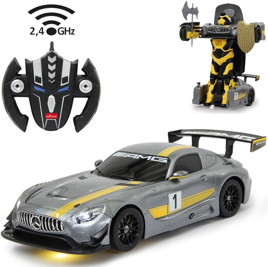 Jamara Mercedes-Benz AMG GT3 transformovatelné RC auto/robot 1:14 2,4 GHz šedé - 1 kus