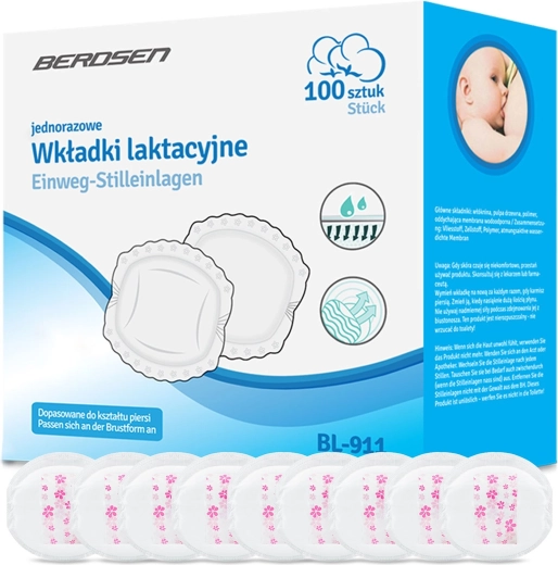 Berdsen vložky do podprsenky pro kojící maminky ultra absorpční
