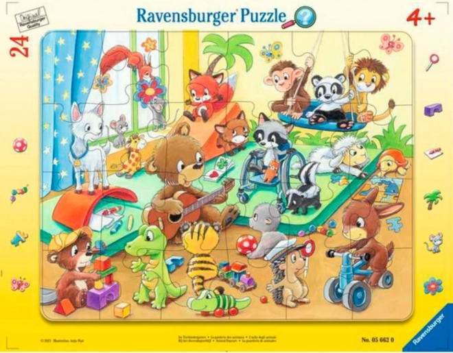 Puzzle Ravensburger zvířecí mateřská školka 24 dílků
