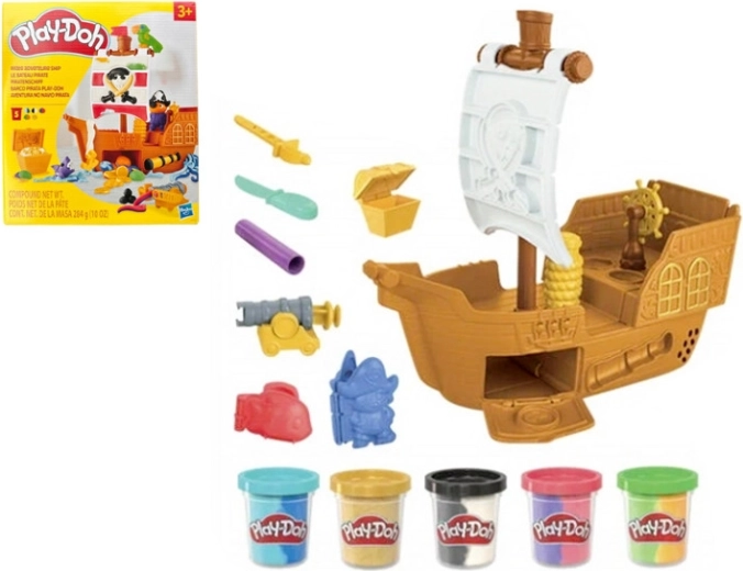 Play-Doh pirátská loď – kreativní sada z modelíny