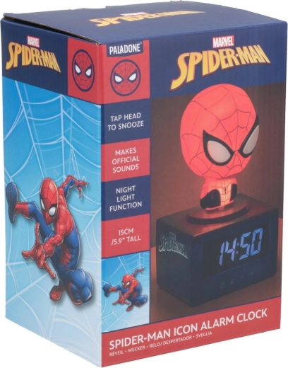 Marvel Spider-Man ikonový budík s nočním světlem