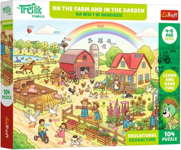 Dětské puzzle Edu 104 dílků na wsi i w ogrodzie