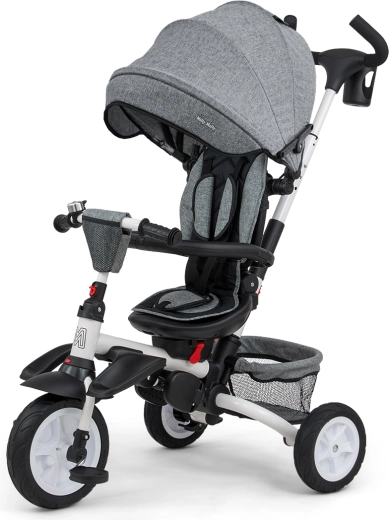 Milly Mally tříkolka 6v1 Stanley rubber grey