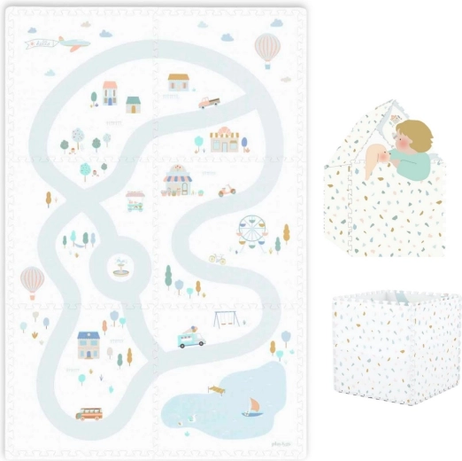 Play&Go EEVAA tiloo skládací hrací podložka a domeček village - 1 kus