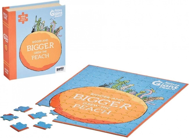 Petit Collage puzzle Jakub a obří broskev – 100 dílků