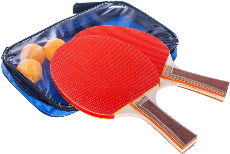 Sada na stolní tenis 5 dílů (2 pálky, 3 míčky)