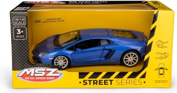 MSZ Lamborghini Aventador Coupé v měřítku 1:24 modré