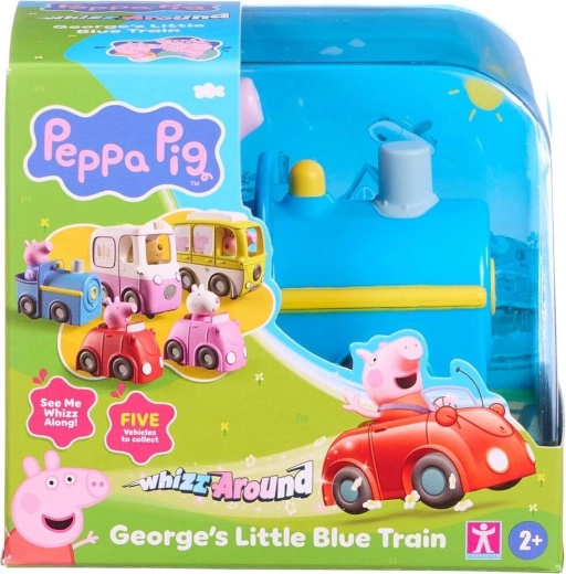 Prasátko Peppa modrý motorový vláček George na baterie