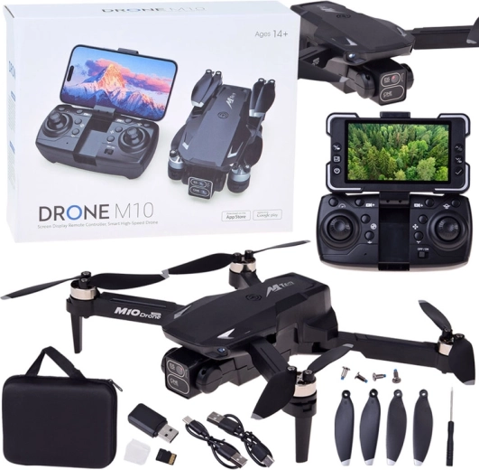 Dron M10 se dvěma kamerami a obrazovkou