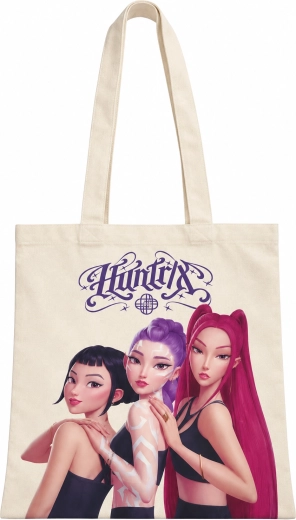 Nákupní taška K-Pop Demon Hunters HUNTR/X krémová
