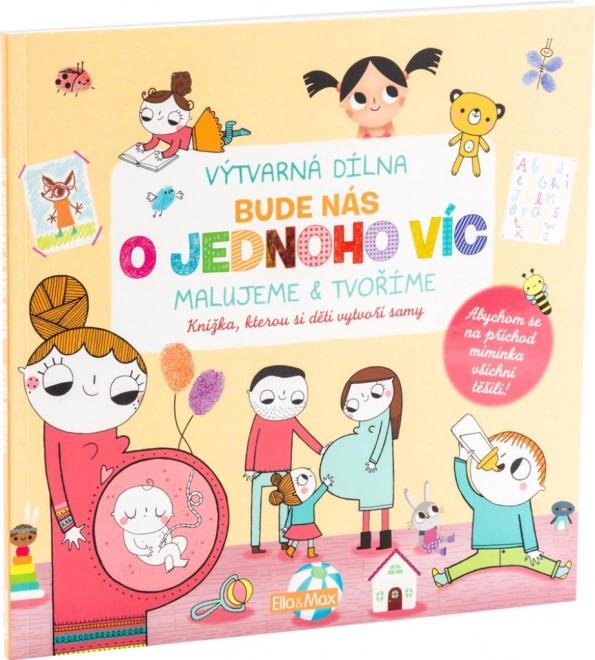 Bude nás o jednoho víc – omalovánky se samolepkami pro sourozence