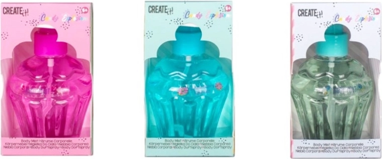 Create It! Candy tělová mlha pro děti – 3 sladké vůně