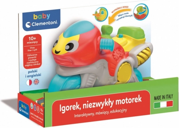 Dětská motorka Igorek – interaktivní odrážedlo s aktivitami