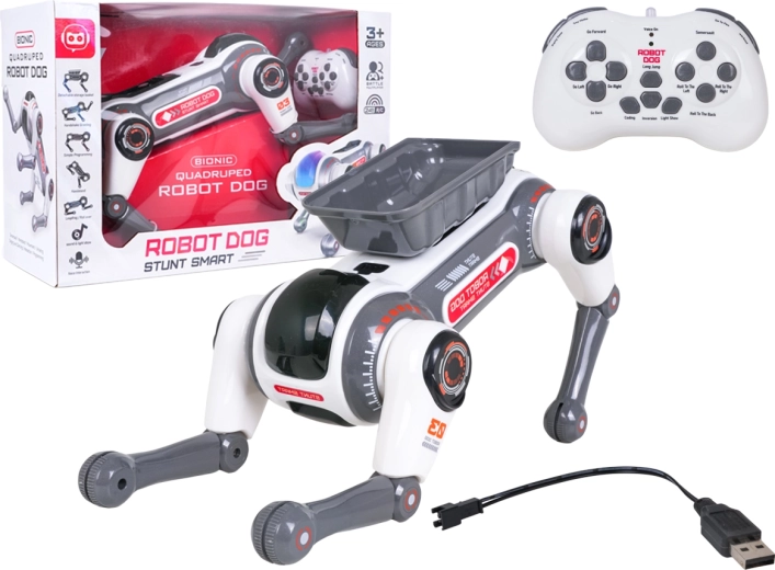 Robotický pes na dálkové ovládání Aidog se světly - 1 kus