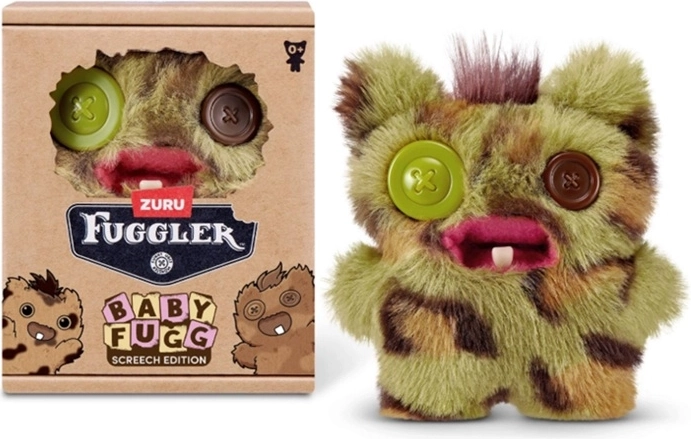 Plyšová příšerka ZURU Fuggler Baby Fugg Screech zeleno-hnědá