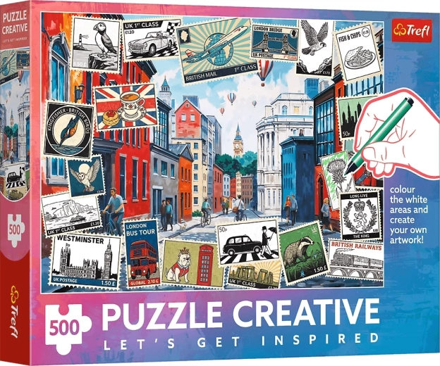 Puzzle TREFL Creative Pozdravy z Londýna 500 dílků