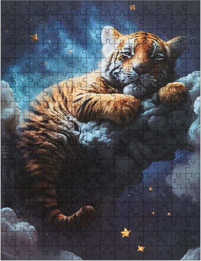 Puzzle tygr v oblacích 300 dílků