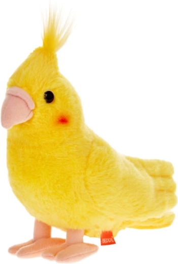Plyšová papoušek nimfa žlutá 20 cm