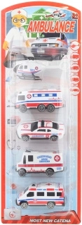 Sada záchranářských aut – ambulance, 5 kusů