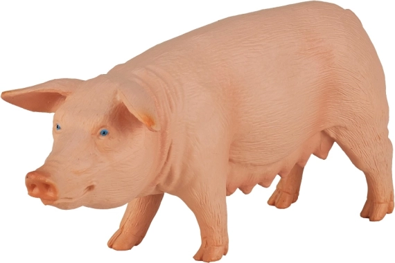 Realistická plastová figurka prasnice