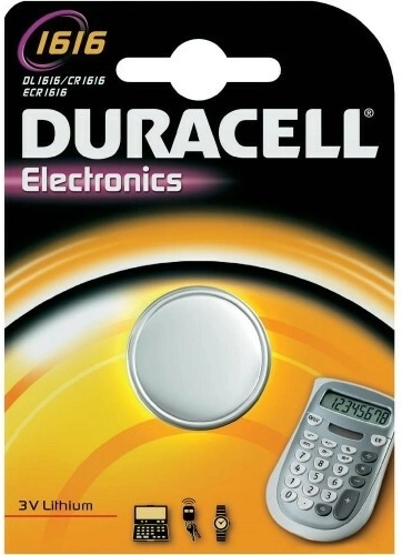 Lithiová knoflíková baterie 3V 55 mAh DURACELL CR1616