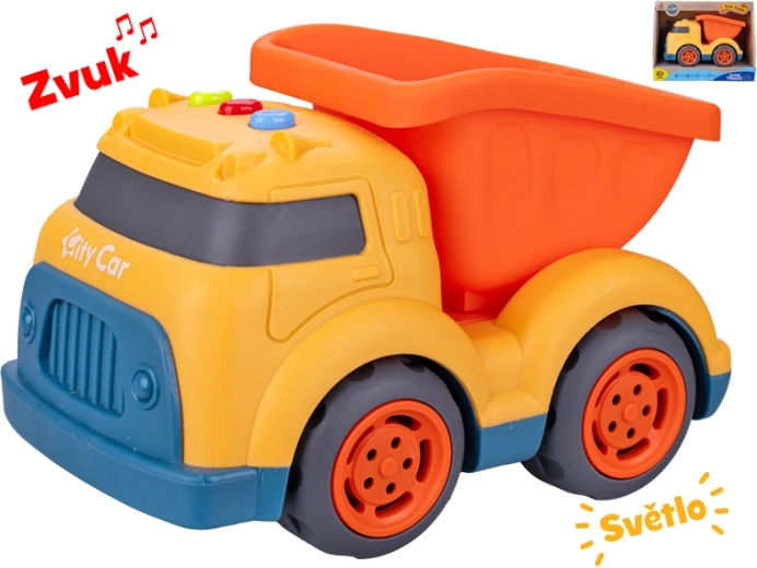Dětské stavební auto se světlem a zvukem 17 cm