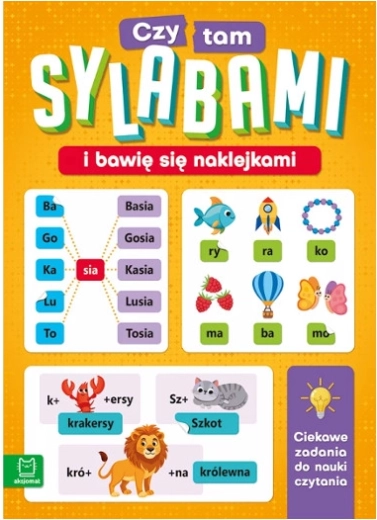 Čtu po slabikách a hraji si se samolepkami – zábavné úlohy pro učení čtení