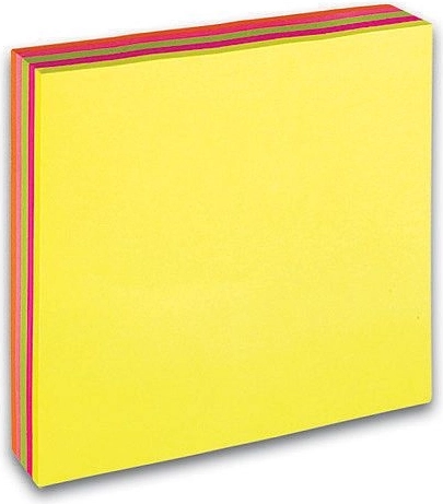 Samolepicí bloček CONCORDE 76 × 76 mm, neon, 200 lístků