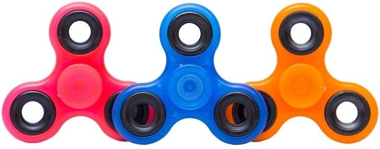 Fluorescenční fidget spinner 7,5 cm - 1 kus