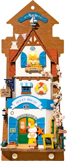 RoboTime nástěnná miniatura domečku Ostrovní vila