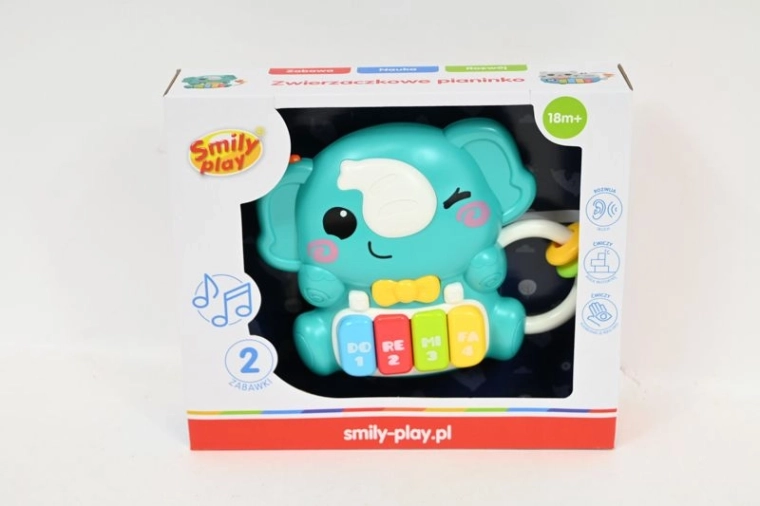 SmilyPlay zvířátkové interaktivní pianinko sloník